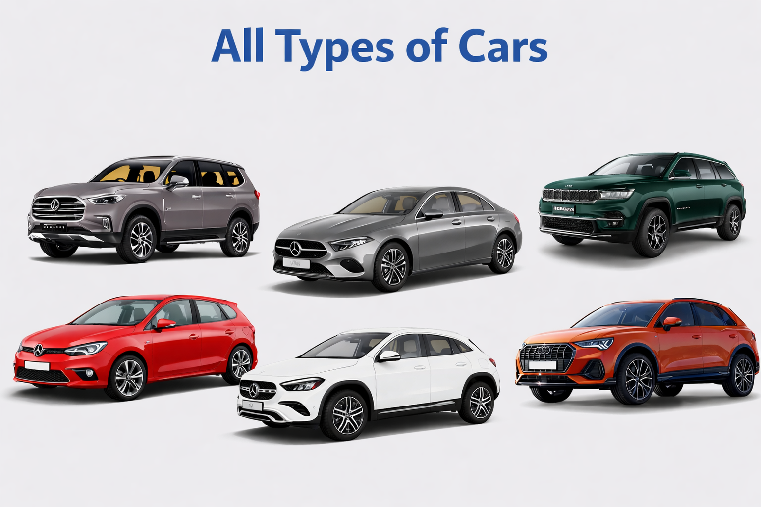 All Types of Cars
